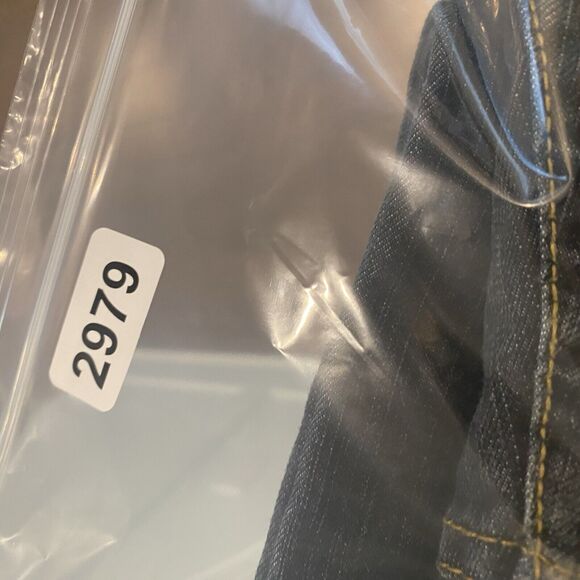 Bogari Jeans Women 29 Blue Dark Wash Cropped Denim Bling Pockets Embroidered - Picture 16 of 16